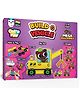 Play Panda Build A Vehicle Colour & Play Mega Machines 21 Plastic Parts, 12 Sketch Pens & 6 Vehicle Designs - Multicolor