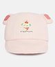 Kidofash Cotton Knit Elephant Embroidered Baseball Cap - Pink - Circumference 30 Cm