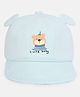 Kidofash Denim Knit Bear Embroidered Baseball Cap - Blue - Circumference 30 Cm