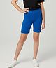 Charm n Cherish Cotton Knit Solid Shorts - Dark Blue