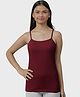 Charm n Cherish Cotton Knit Sleeveless Solid Camisole - Brown