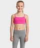 Charm n Cherish Cotton Knit Sleeveless Solid Beginner Bra - Dark Pink