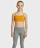 Charm n Cherish Cotton Knit Sleeveless Solid Beginner Bra - Golden Yellow