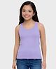 Charm n Cherish Cotton Knit Sleeveless Non Padded Solid Tank Top - Lavender