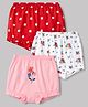 Babyhug 100% Cotton Single Jersey Knit Bloomers With Floral Print Pack of 3 - Multicolor