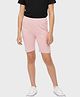 Charm n Cherish Cotton Knit Solid Shorts - Rose Dust