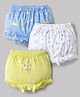 Babyhug 100% Cotton Knit Bloomers with Duck & Floral Print Pack of 3 - Multicolor