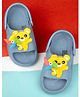 Yellow Bee Bear & Pinwheel Rotating Charm Detailed Slingback Sandals - Blue