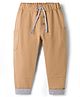 Mini Taurus Interlock Knit Full Length Solid Lounge Pant - Beige