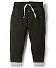 Mini Taurus Interlock Knit Full Length Solid Lounge Pant - Olive Green