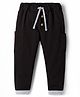 Mini Taurus Interlock Knit Full Length Solid Lounge Pant - Black