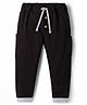Mini Taurus Interlock Knit Full Length Solid Lounge Pant - Black
