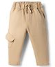 Mini Taurus Interlock Knit Full Length Solid Lounge Pant - Beige