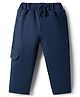 Mini Taurus Interlock Knit Full Length Solid Lounge Pant - Navy Blue