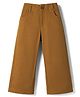 Kookie Kids Twill Woven Full Length Solid Lounge Pant - Khaki