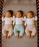 PREKIES Cotton Knit Pack Of 3 Solid & Animal Printed Pajamas - Multi Colour