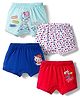 Bodycare Cotton Knit Star Printed Shorts Pack Of 4 - Multicolour