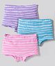 Bodycare Cotton Knit Panties with Stripes Pack of 3 - Multicolour