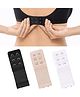 VParents Pack Of 3 Bra Extenders - White Skin & Black