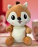 Eitheo Hooded Squirrel Soft Toy Kawaii Plushie For Kids Brown - Height 25 cm