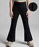 Kookie Kids Cotton Viscose Full Length Solid Leggings - Black