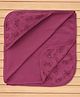 Simply Interlock Knit Hooded Towel With Gamer Print L 84 x B 84 cm - Maroon