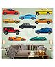 Zyozi Multicolor Car Theme Party Decorations Card Stock Cutout, Transport Theme Wall Card Stock Pack of 11