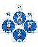 Zyozi Boss Baby Theme Thank You Tags, Thank You Cards for Return Gifts, Thanksgiving Favor - Blue & White (56 Pcs)
