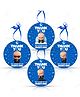 Zyozi BossBaby Theme Thank You Tags, Thank You Label Tags for Birthday, Return Gifts, Thanksgiving Favor - Blue 28 Pieces