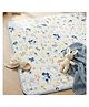 Moms Home Organic Muslin Baby Play Mat | Soft Cotton Baby Floor Mat for Newborns & Toddlers | Washable & Skin-Friendly Playmat | Flower | 100x100 CM