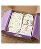 Moms Home Newborn Baby Homecoming Gift Set | Newborn Essential Gift Hamper | Lemon | 0-3 Months | Pack of 5