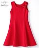 Arias Cotton Knit One Piece Dresses/Frocks Sleeveless Red 5-6 Years
