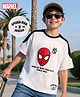 Pine Kids Marvel Cotton Knit T-Shirt Drop Shoulder Half Sleeve Spider-Man Graphics Multi Color 6-7 Years