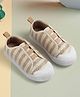 SHOES FOR JUNIORS Striped Slip On Shoes - Beige