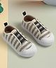 SHOES FOR JUNIORS Striped Slip On Shoes - Black