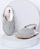Mine Sole Stone & Pearl Embellished Sandals - Silver