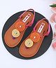 Mine Sole Floral Applique Detailed Back Strap Sandals - Multi Colour