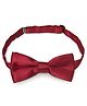 Bhoomi Collection Solid Bow Tie - Maroon