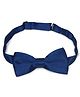 Bhoomi Collection Solid Bow Tie - Navy Blue