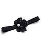 Bhoomi Collection Pearl & Sequin Embellished Butterfly  Applique Detailed Headband  - Black