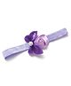 Bhoomi Collection Pearl & Sequin Embellished Butterfly & Floral Applique Detailed Headband - Purple