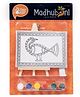The Talking Canvas Madhubani Peacock Canvas Wall Art DIY Kit