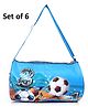 Asera 6 Pcs Football Duffle Bag Birthday Return Gifts Blue