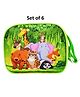 Asera 6 Pcs Jungle Sling Bags Birthday Return Gifts Green