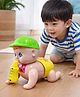 Sanjary Sunny Crawling Baby Sip Buddy Interactive Toddler Toy with Bottle, Helmet, and Cheerful Colorful Design for Playtime Fun Every Day color design may vary