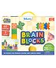 Skillmatics Brain Blocks, 3D Early STEM Building Blocks Game for Kids, Shapes, Balance & Pattern Play, 3 Levels of Challenge Cards, Screen-Free Learning Toy, Gift for Boys & Girls Ages 4, 5, 6, 7