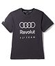 ADIDAS KIDS 100% Cotton Knit Half Sleeves T-Shirt With F1 Team Print - Black