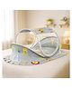 StarAndDaisy Baby Mosquito Net With Mattress for Toddlers  Breathable mesh for Peaceful Sleep Animal Print - Grey