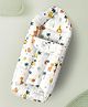 StarAndDaisy 3-in-1 Baby Cotton Sleeping Bag For New Born Baby, Comfortable, Washable & Foldable Lion Print - White