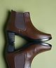 Shoetopia Solid Slip On Boots - Brown